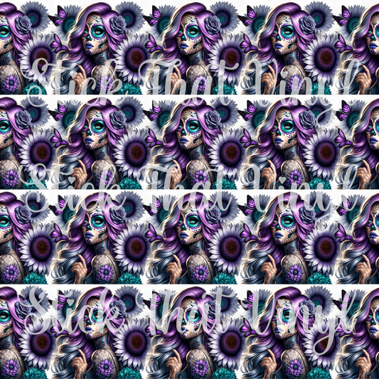 Purple DOD Girl Patterned Vinyl