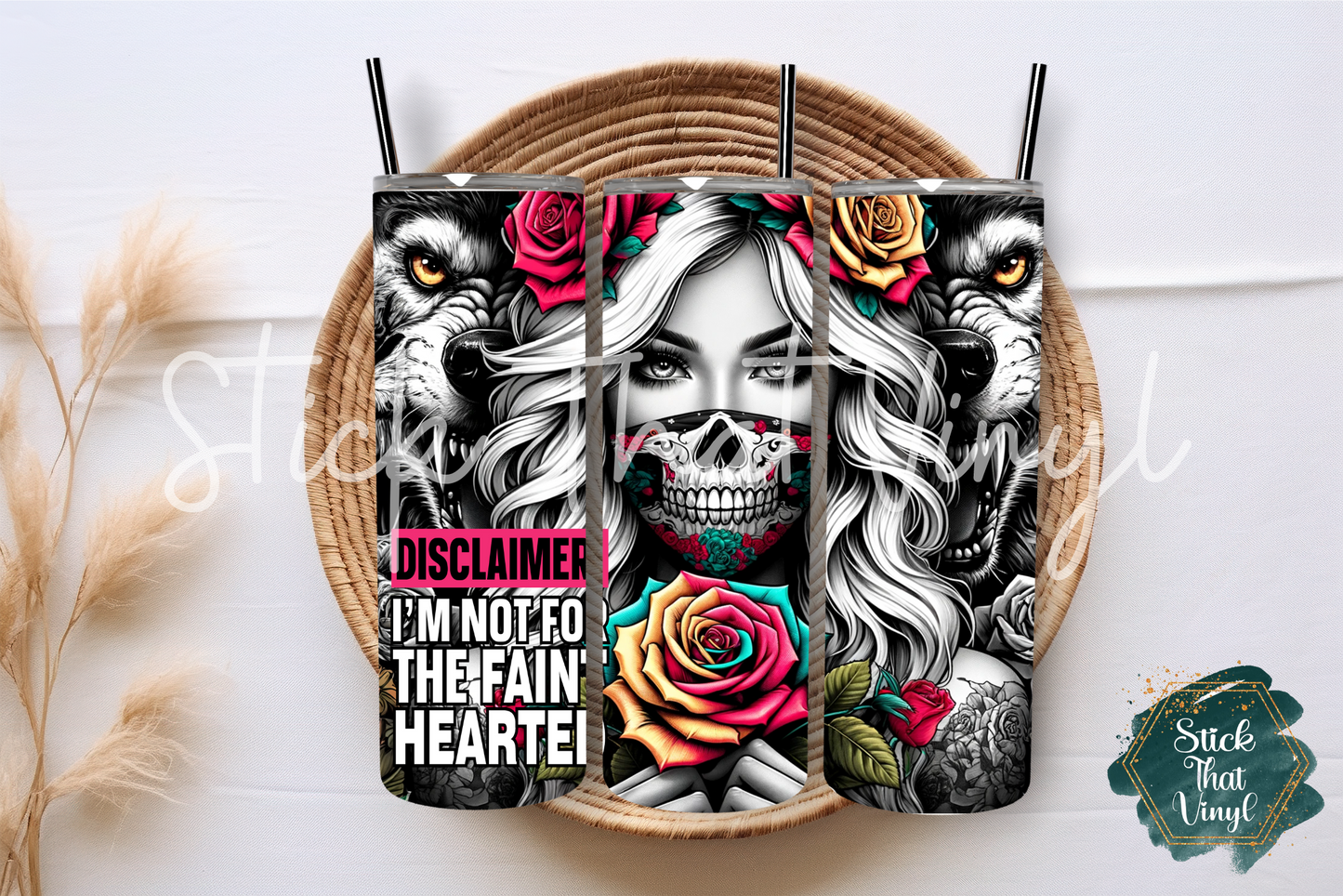 Wolf Girl 20oz Tumbler Sublimation Wrap