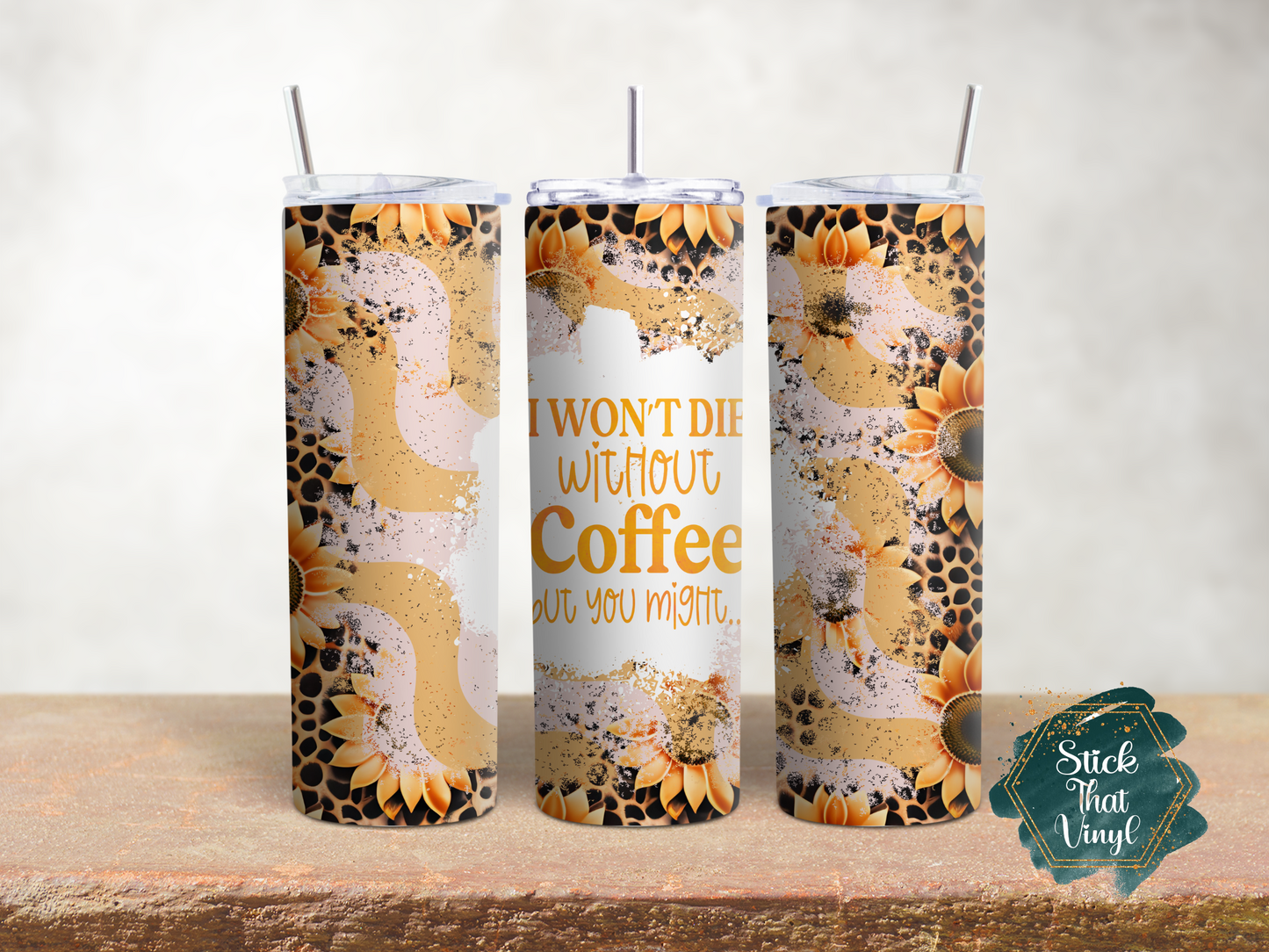 Coffee 20oz Tumbler Wrap