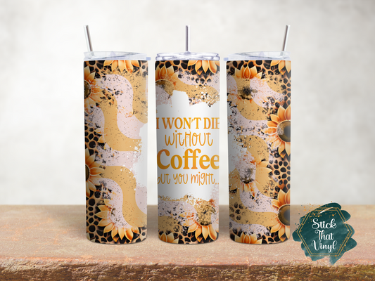 Coffee 20oz Tumbler Sublimation Wrap