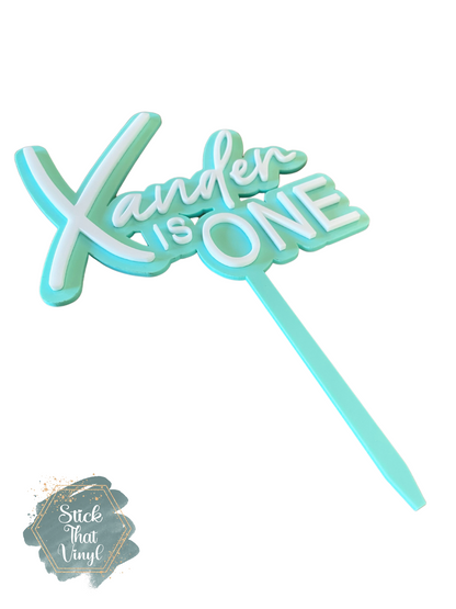 Personalised Acrylic Cake Topper