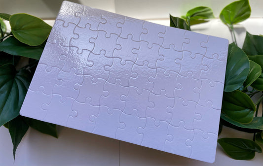 blank puzzle for sublimation customisation pale purple with slight shimmer base from stick that vinyl australian vinyl supplier