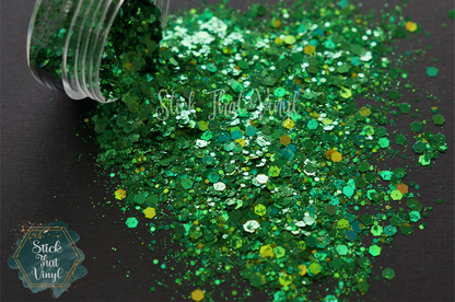 Green Mamba Chunky Glitter