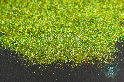 radioactive green ultra fine flitter from stick that vinyl australian vinyl supplier