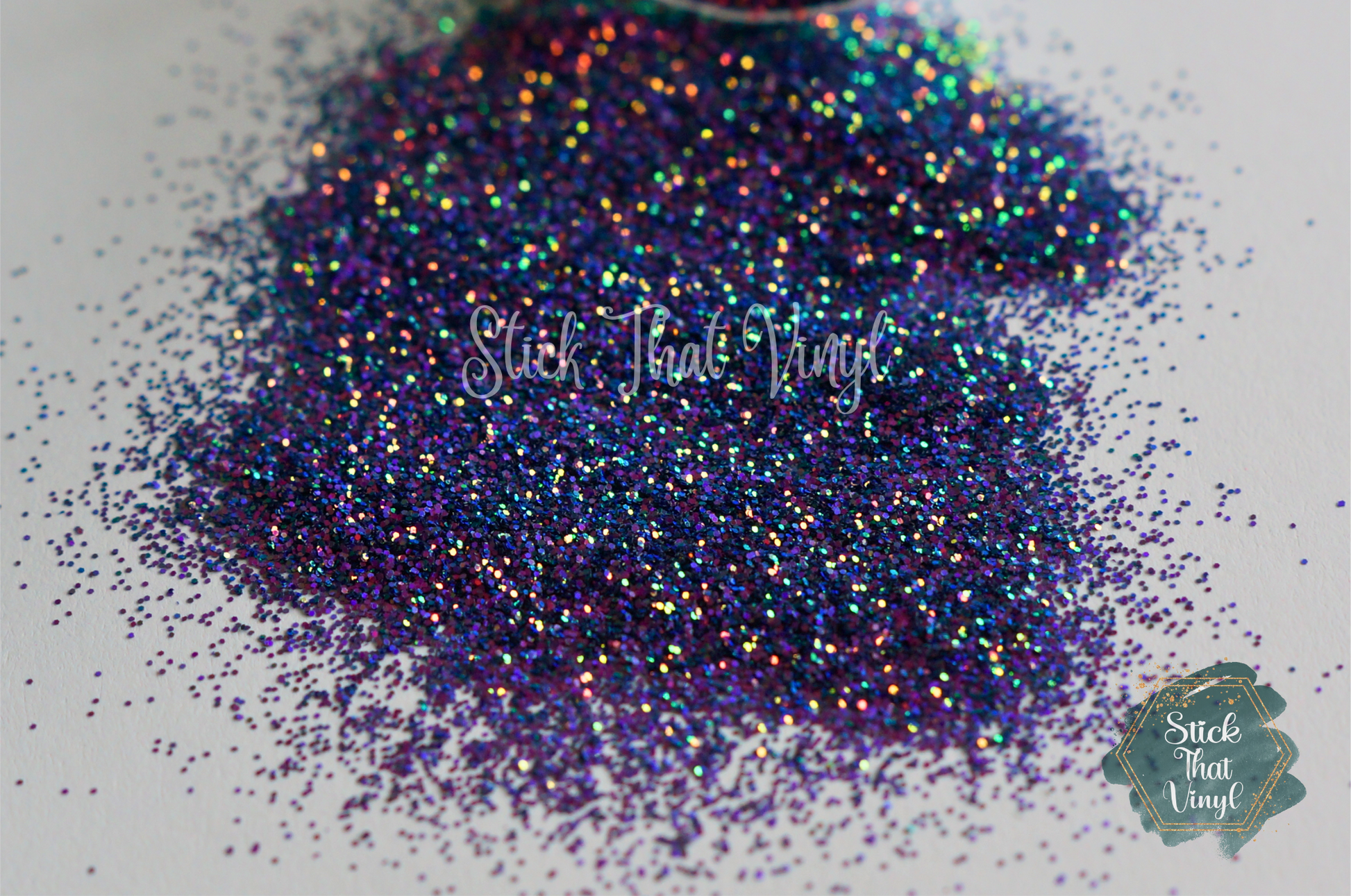 venomous phantom fine glitter deep purple, greens and holographic effect from stick that vinyl australian vinyl supplier