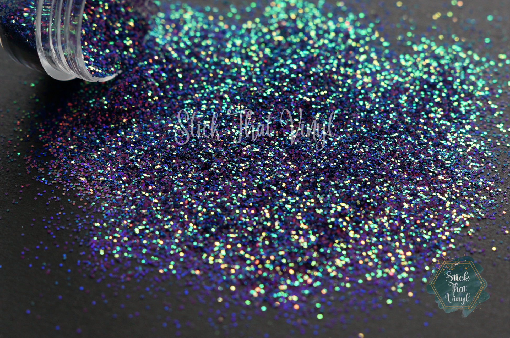 venomous phantom fine glitter deep purple, greens and holographic effect from stick that vinyl australian vinyl supplier