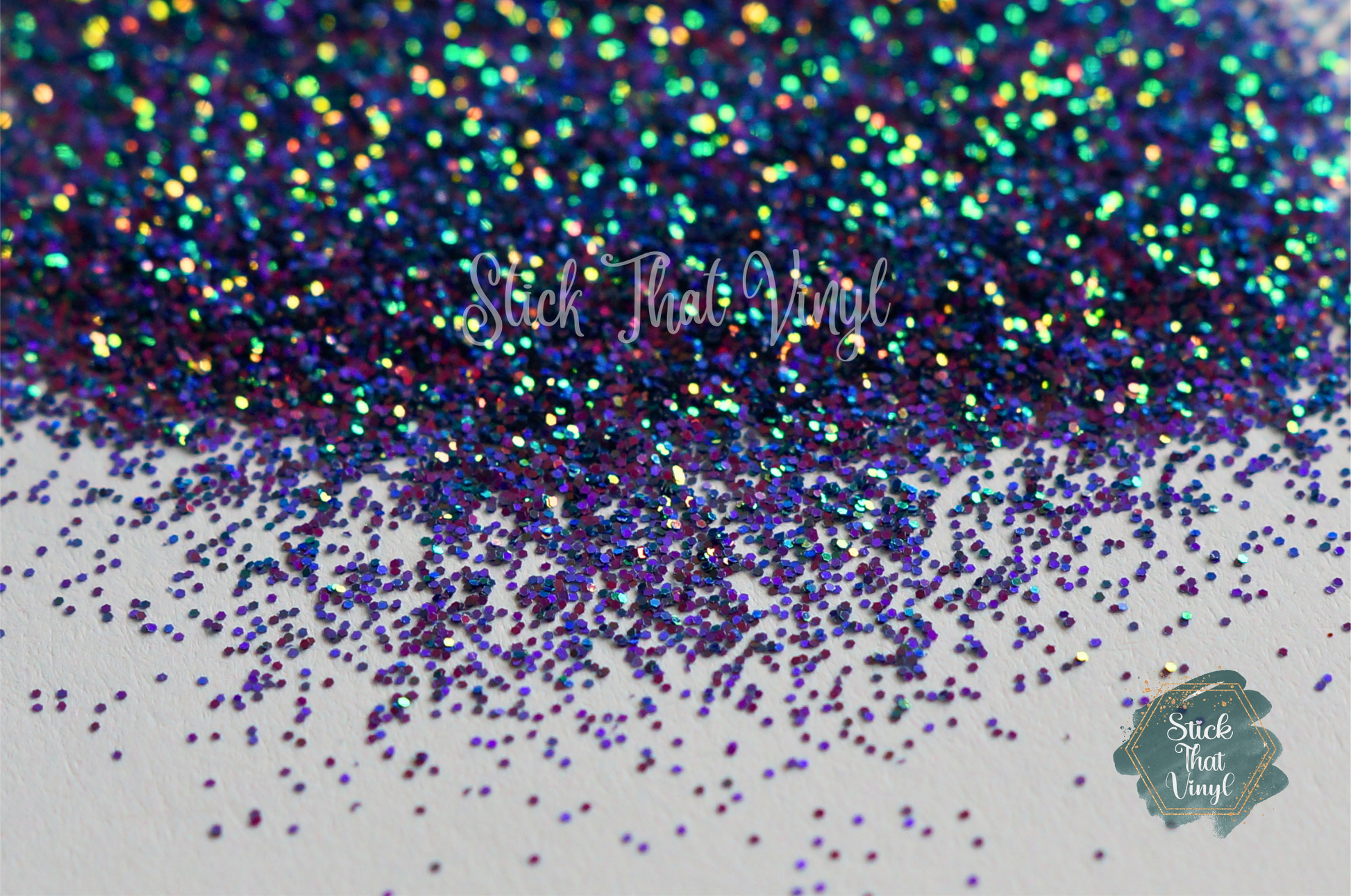 venomous phantom fine glitter deep purple, greens and holographic effect from stick that vinyl australian vinyl supplier