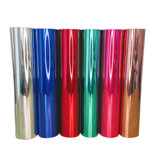 Chrome Permanent Adhesive Vinyl silver, blue, red, green, pink, copper from stick that vinyl australian vinyl supplier