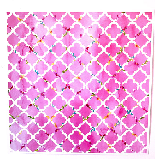 pink boho moroccan print permanent adhesive vinyl from stick that vinyl australian vinyl supplier